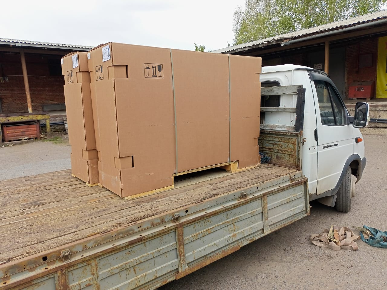 Отгрузка компрессоров Remeza СБ4/Ф-270.LB75 в г. Красноярск