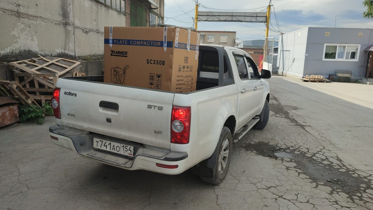 Отгрузка виброплиты Zammer SC330B - H в г. Новосибирск Отгрузка виброплиты Zammer SC330B - H в г. Новосибирск