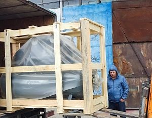 Отгрузка поршневого компрессора СБ4/Ф-500.LT100/16-7,5 для грузового шиномонтажа