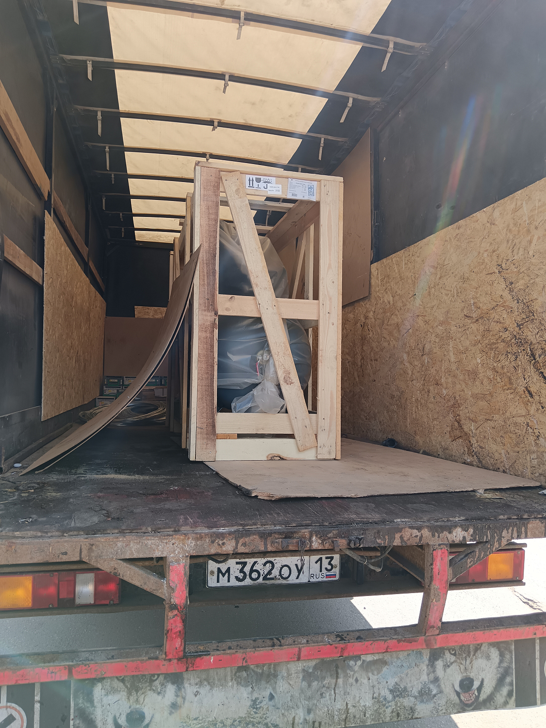 Отгрузка поршневого компрессора Remeza СБ4/Ф-500.LT100 в г. Нижний Новгород