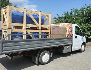 Отгрузка поршневого компрессора Remeza СБ4/С-100.LB40 и ресиверов РВ 500.11.00 в г. Новосибирск